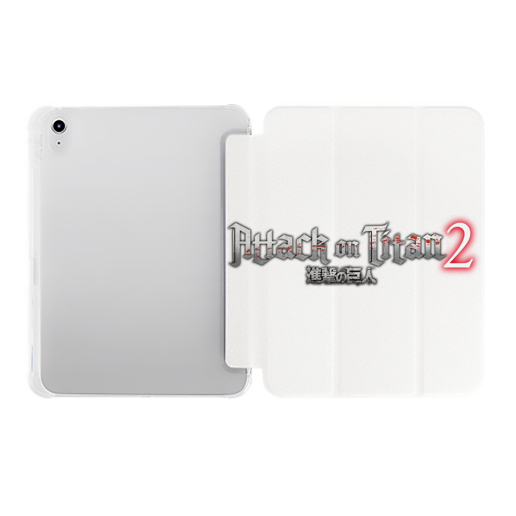 （画像用） 進撃の巨人 Attack on Titan IPad ケース ペン収納付き 三つ折りスタンド PUレザー×シリコン 対応機種9.5/10.5/10.9インチ